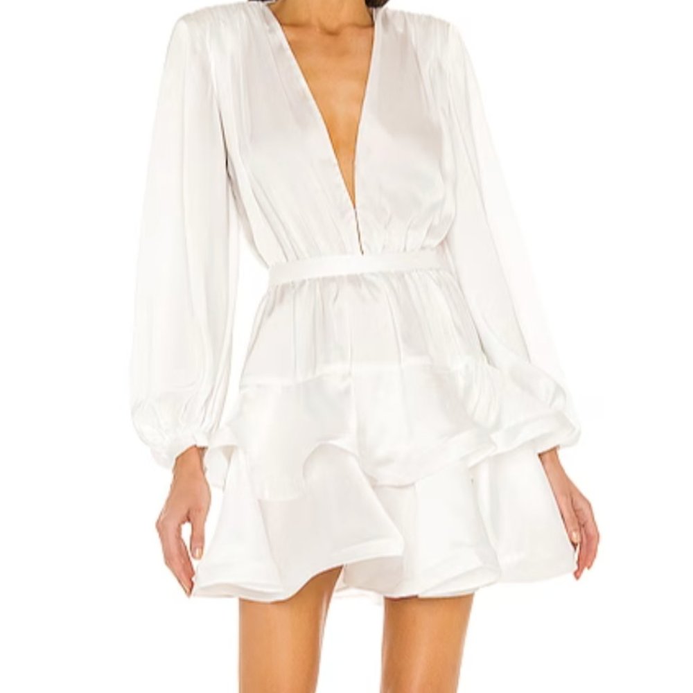 Bronx and Banco Bedouin Mini Dress in White